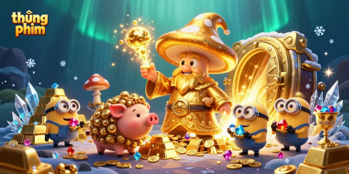 Join the thúng phim adventure with treasure-hunting characters amidst dazzling casino riches!