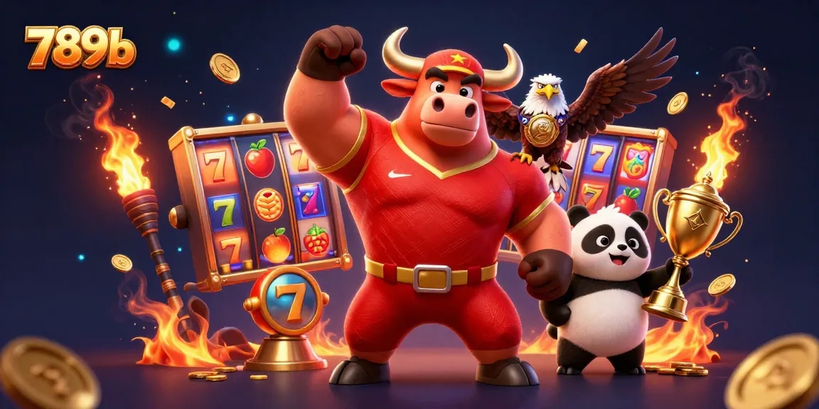Chơi game tại 789b với biểu tượng đại diện vui vẻ như gấu, chim đại bàng và gấu trúc cùng nhau tạo không khí sôi nổi.