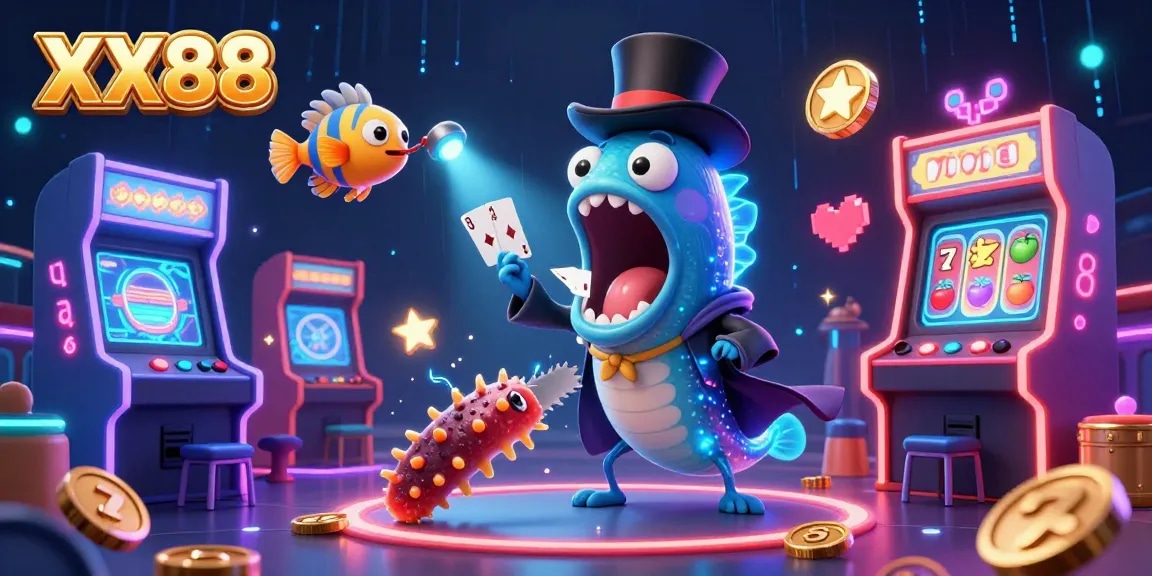 Engage with the vibrant XX88 casino scene featuring magical elements and games.