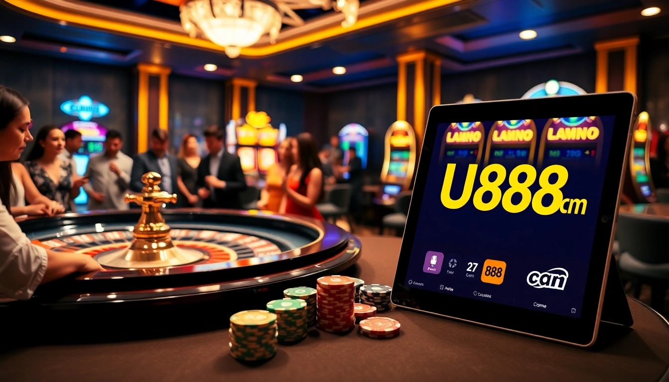 Players enjoying a vibrant roulette game while engaging with U888 com's online gambling interface.