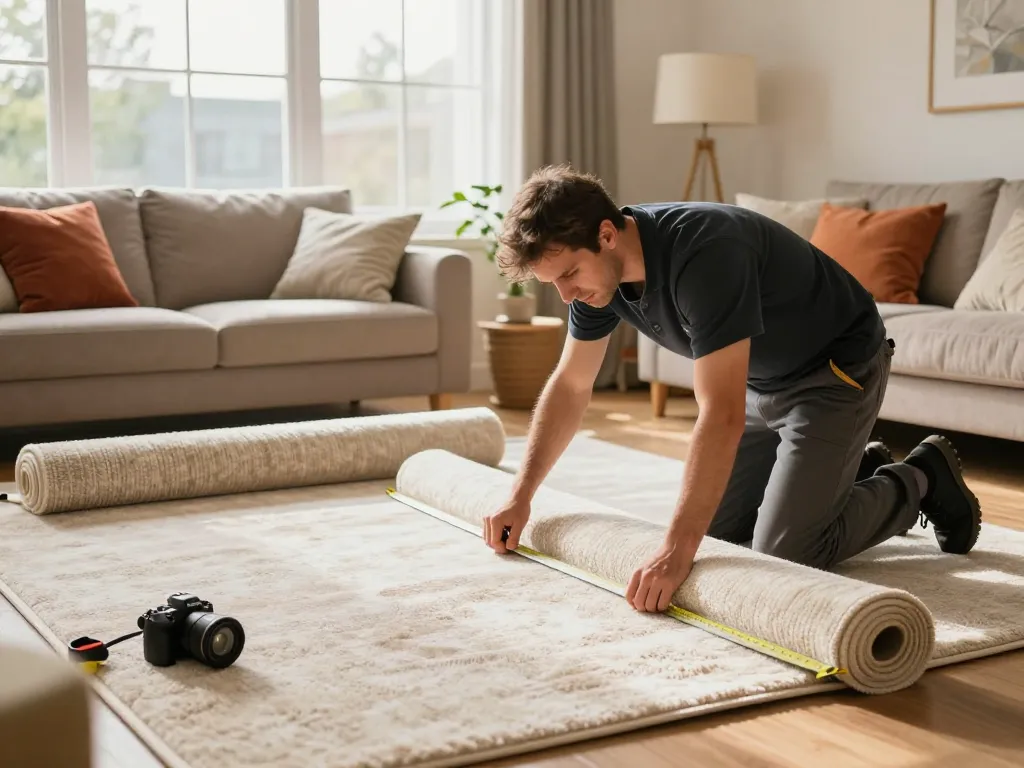 Professional carpet fitting services West London in a cozy living room.