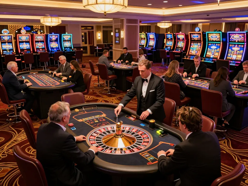 Spinning roulette wheel action at TG88 com casino, vibrant atmosphere with players engaged.