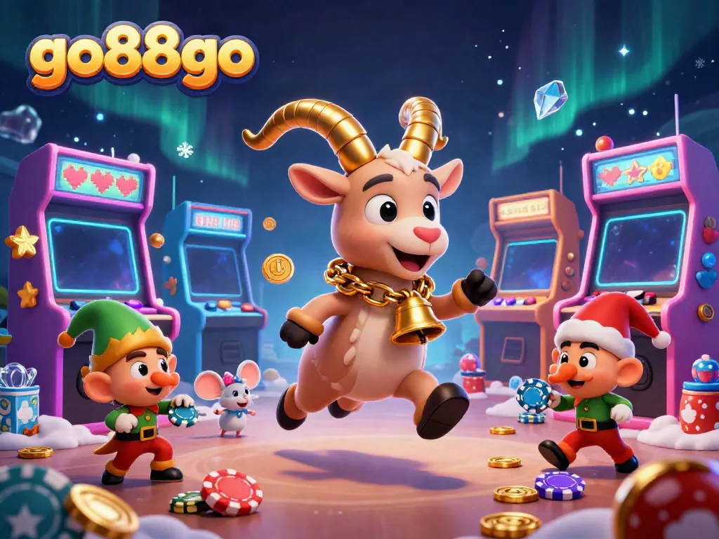 Experience the excitement of go88go with a captivating scene from a holiday-themed casino.