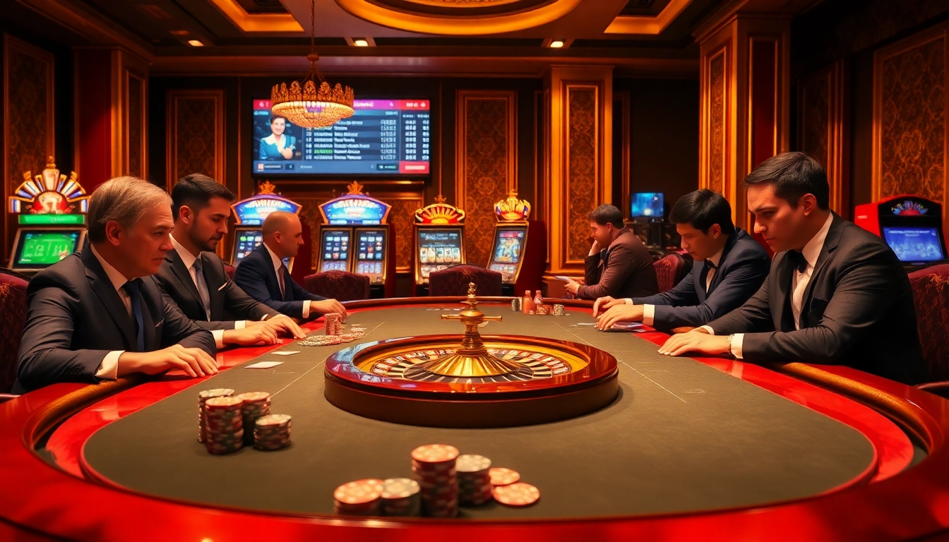 Players enjoy a thrilling game at the elegant poker table linked to https://jbo.center/ showcasing high-stakes excitement.