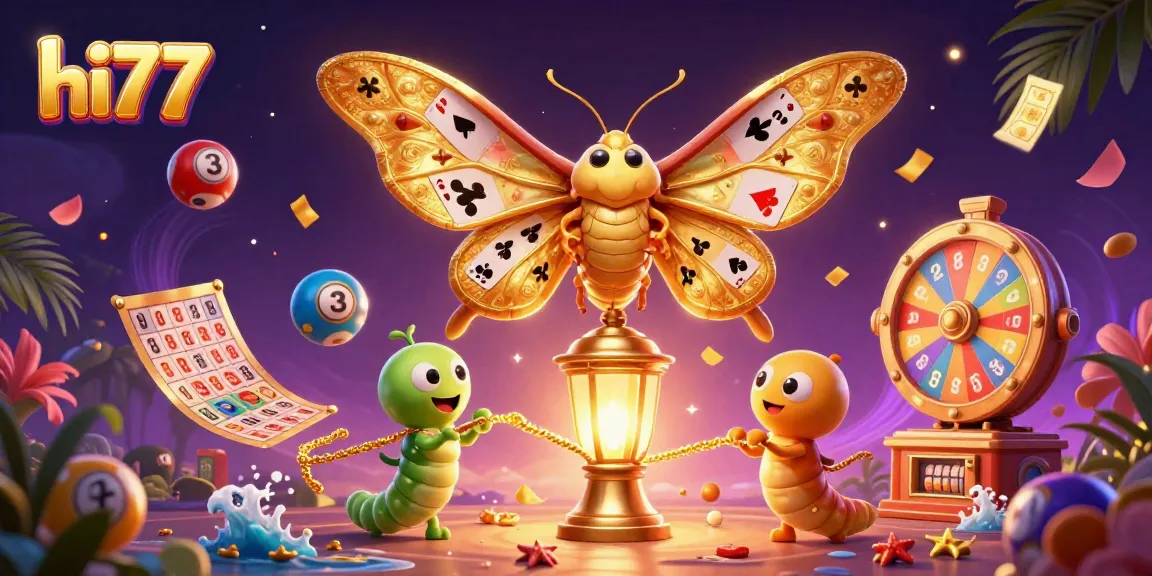 Experience thrilling gameplay with hi77's vibrant casino scene showcasing unique characters and lively elements.