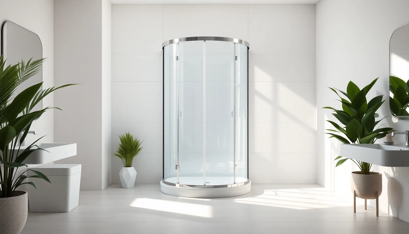 Die sonni Duschkabine 90x90 in modernem Badezimmer-Design mit eleganten Details.