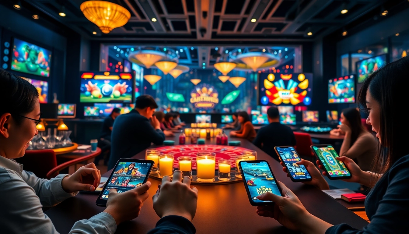 Engaging online gaming scene featuring vvvwin88.live with players enjoying various casino games.