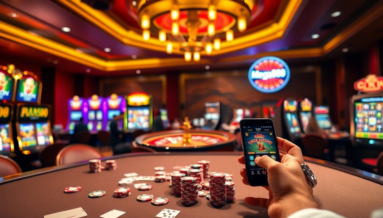 Experience thrilling gameplay with the mega888 apk new in a vibrant casino setting.